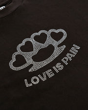 Love is Pain T-Shirt - Brown