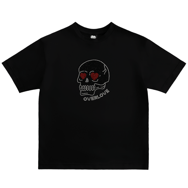 Skull Crystals T-Shirt - Black