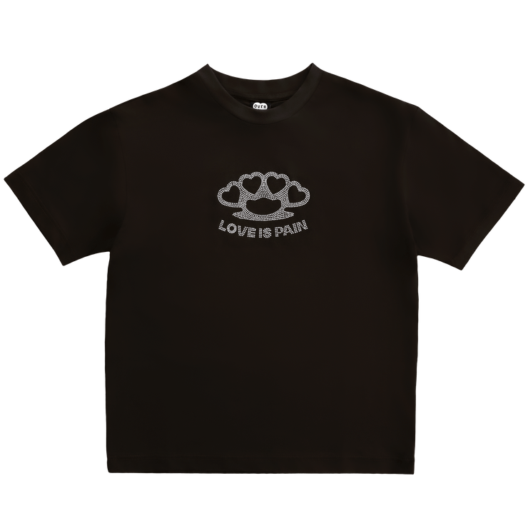 Love is Pain T-Shirt - Brown