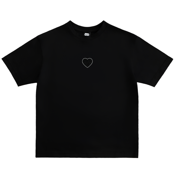 Crystal Heart T-Shirt - Black