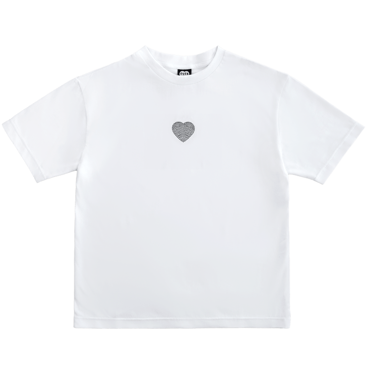 Crystal Heart T-Shirt - White